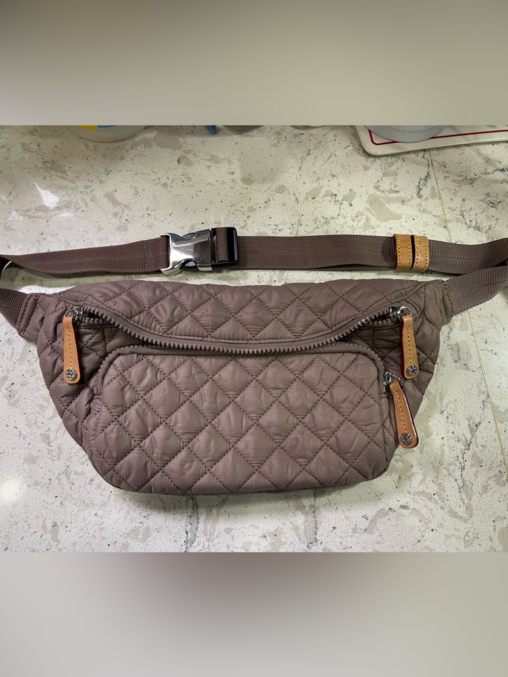 MZ WALLACE
Metro Sling Quilted Nylon Shoulder Bag-Purple